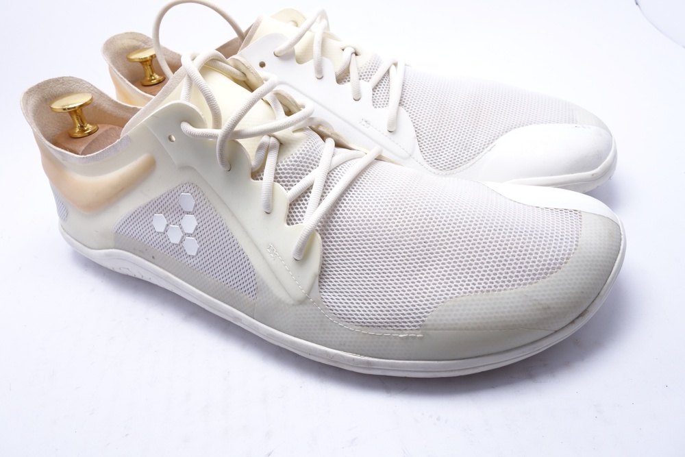 Vivobarefoot Running Shoes Mens Size 12 White Minimal Mesh Sneakers 309092-06